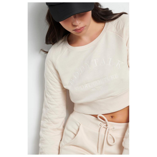 Bodytalk Γυναικεία μακρυμάνικη μπλούζα crop